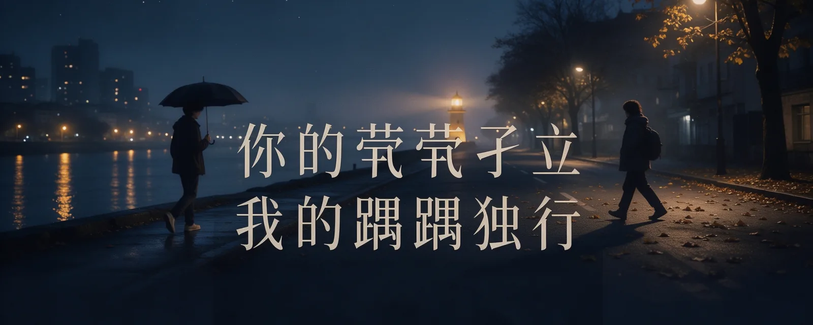 你的茕茕孑立 我的踽踽独行 