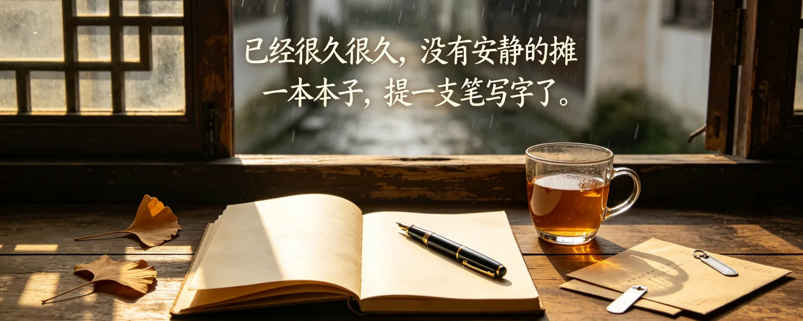  已经很久很久，没有安静的摊一本本子，提一支笔写字了。